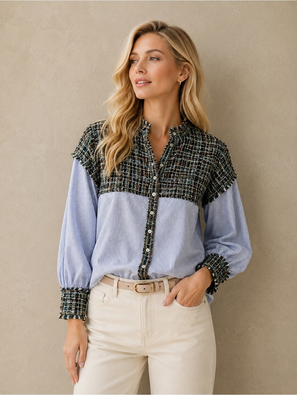 🎉5 for $45🎉 Lea & Viola top blouse shirt size M